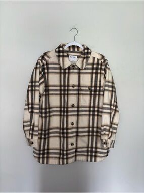 Old Navy | Cream Plaid Shacket